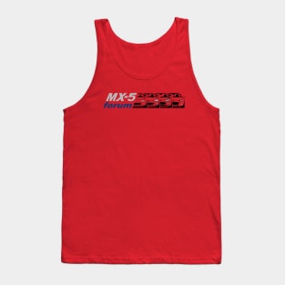 MX5-Forum logo Gris+Azul+Negro Tank Top